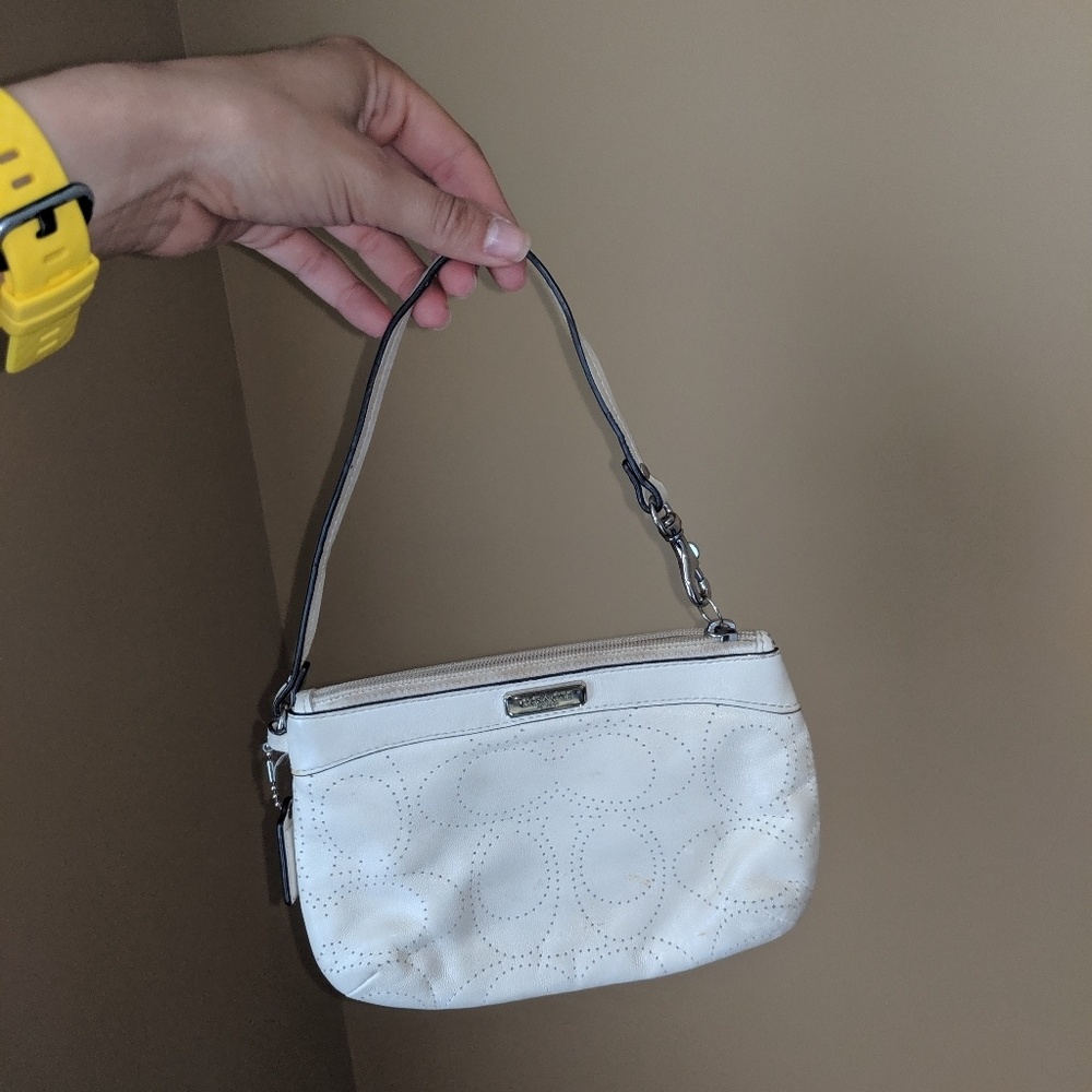Coach Beige Wristlet